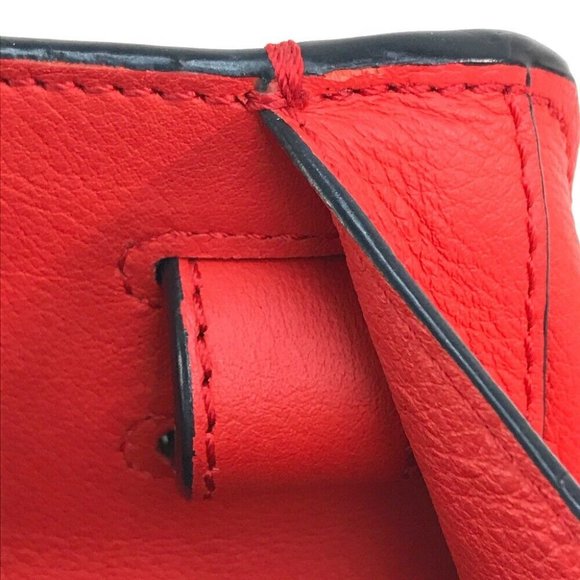 LOEWE Hammock small Shoulder Bag Hand Bag Leather Red/GoldHardware - Picture 3 of 11